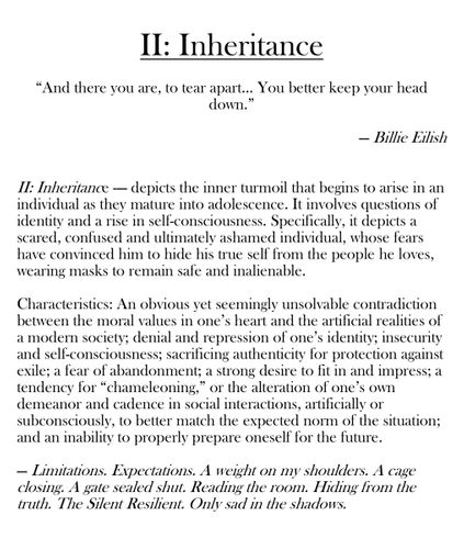 II: Inheritance , 2022,  type, 8.5 x 11 in.