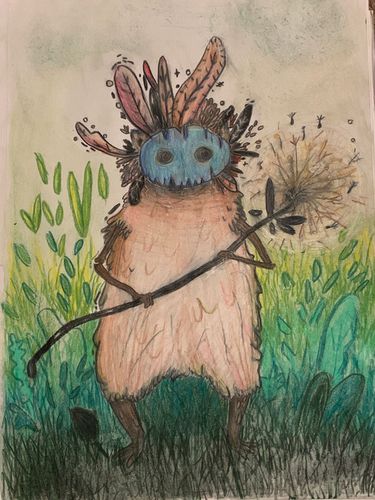 Dean’s Award: Aradia Dahlen, Dandelion, 2021, colored pencil on paper
