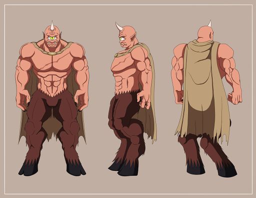 General Gaze Concept Art Turn Around, 2022, To accompany the concept piece a simple turn around, 11x8.5 in.