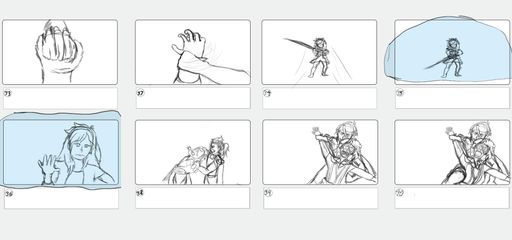 Storyboards 5, 2023, This is the fifth part of the storyboards, 11.25 x 20 in.