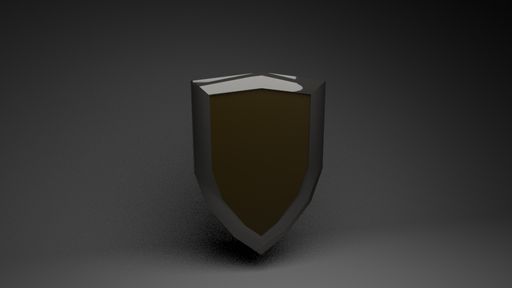 Medieval Shield, 2021, my first independent 3d model that I chose to make.