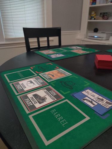 Out-Gunned Mat [View 1], (2023), black neoprene mat with class, blueprint and gun parts active, 11 x 17 in.