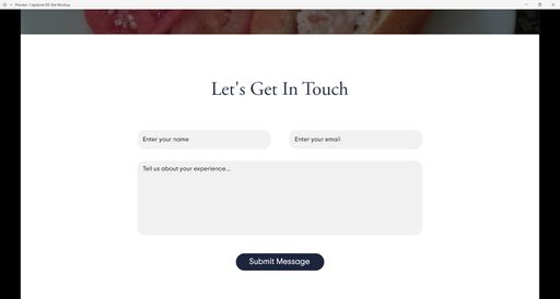 Captain Scotts Website Mockup - Contact