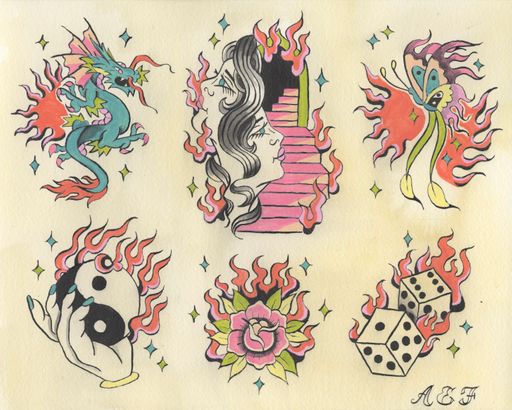 Color III, 2023, ink and gouache on hard pressed watercolor paper, 8x10 in.