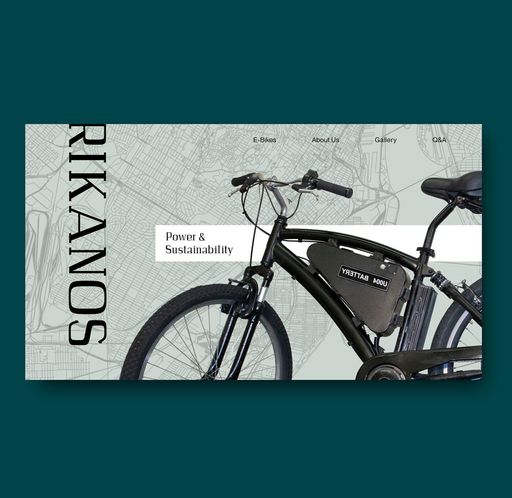 Rikanos Bikes, 2023, Website, 1731 x1684 px