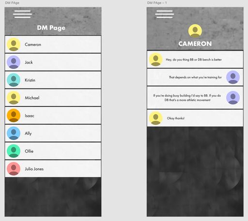 DM Section and Messages