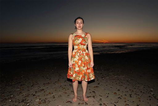 Orange Dress, 2023, archival pigment print, 36 x 24 in.