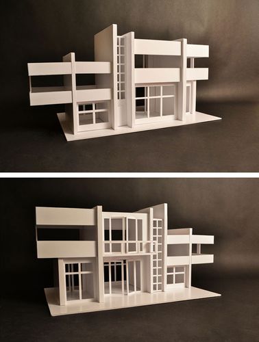 HONORABLE MENTION - Samantha Goneau (senior), Park City Ski Chalet, 2023, Foam Core Model | Burlington High School (Burlington, MA), Teacher: Christina Chang