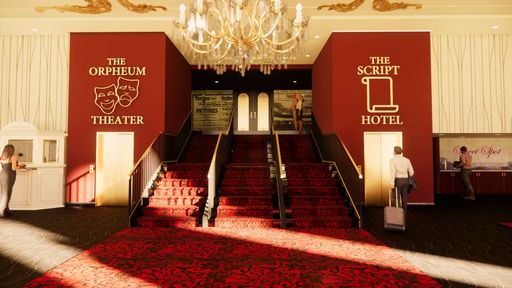 ENTRANCE OF THE SCRIPT BOUTIQUE HOTEL AT THE ORPHEUM THEATER
