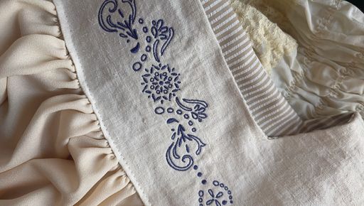 Querida, 2025, detail of Benedita blouse.