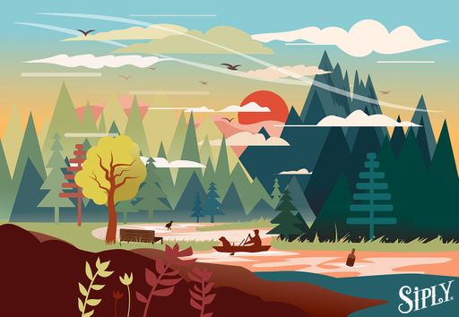 Connecting with nature, 2025, brand illustration, 8.5” x 11”.