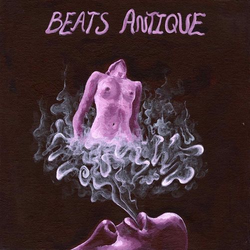 Beats Antique, 2023, acrylic on canvas board, 12 x 12 in.