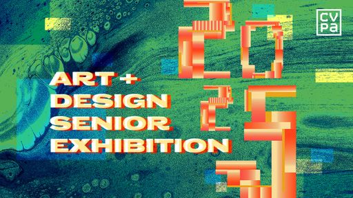 2025 senior exhibition logo and title