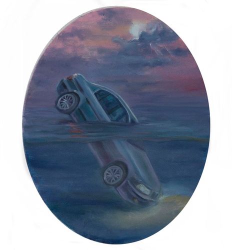 Afloat, 2025, oil on canvas, 8 x 11 in.