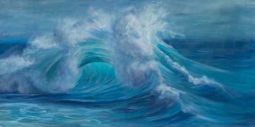 The Barrel, 2025, oil on canvas, 35.5 x 18 in.