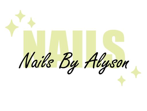 Nails By Alyson, 2026, logo, 11 x 8.5 in.