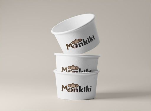 Monkiki, 2026, cups, 3.4 x 2.4 in.
