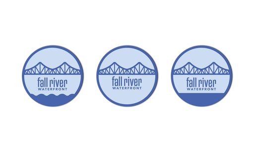 Fall River Waterfront, 2026, stickers, 2 x 2 in.