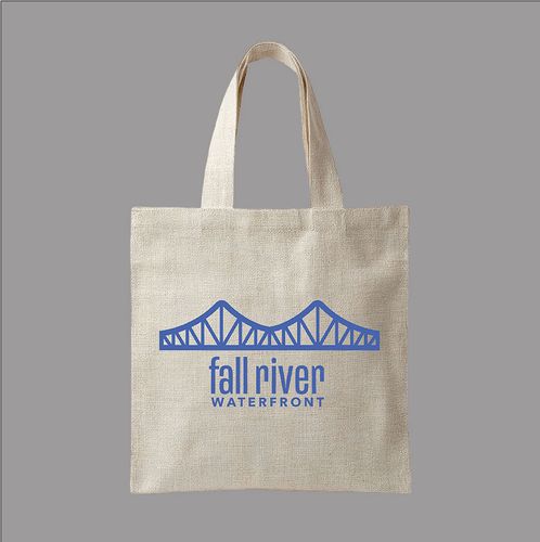 Fall River, Waterfront, 2026, tote bag, 13.5 x 13.5 in.