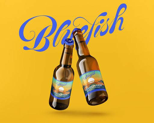 Bluefish Brewery, 2026, individual bottles, 15.5 x 12.5 in.