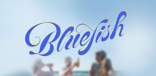 Bluefish Brewery, 2026, brand mark, 25 x 12.5 in.