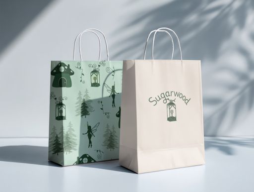 Sugarwood, 2026, brand packaging, 16.5 x 12.5 in.