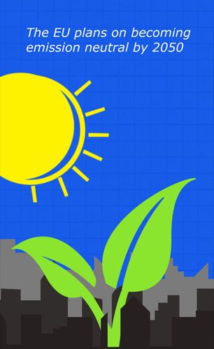 POSITIVE PELICAN VIDEO 2 DESIGN, 2026, 1080 x 1920px, a screenshot of one of the designs used in video 2, to convey information about the EU’s emission reduction milestone in 2025