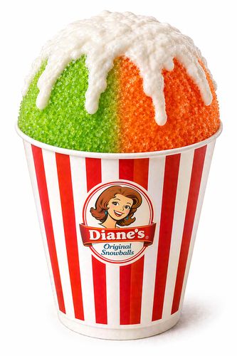 Celtics Madness, 2026, green appl and orange split base with marshmallow fluff, 8.5 x 12 in.