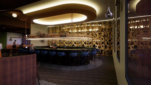 The Enchanted Grove, 2024, view of bar