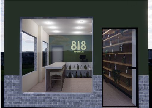 818 Tequila Pop Up Shop, 2025, Snowport winter pop-up shop located in Boston, Massachusetts