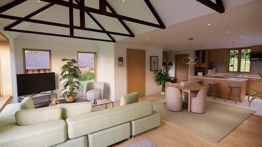 ZALIA’S ZEN DEN, A cottage design that blends both organic and modern styles to achieve a space that encapsulates the client’s personal style and streamlines the function of the space.