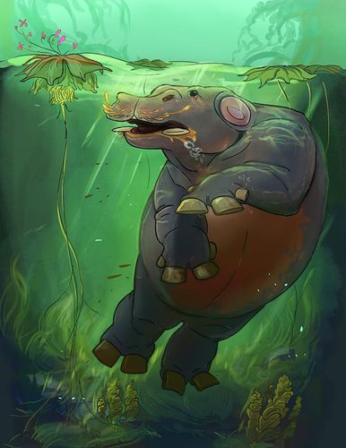 Buphotomos, 2025, procreate painting, 8.5 x 11 in.