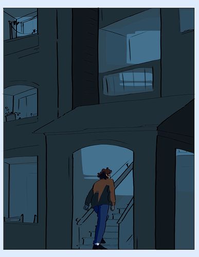 Ghosted, 2026, p. 5 of ch. 1, 12.5 x 9.7 in.