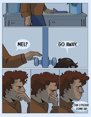 Ghosted, 2026, p. 7 of ch. 1, 12.5 x 9.7 in.