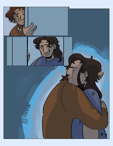 Ghosted, 2026, p. 8 of ch. 1, 12.5 x 9.7 in.