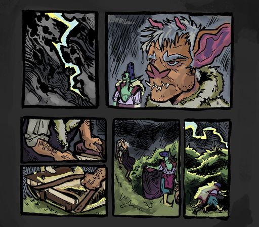 TROUBADOUR, 2026, thunderstorm, 8.5x5.5 in.