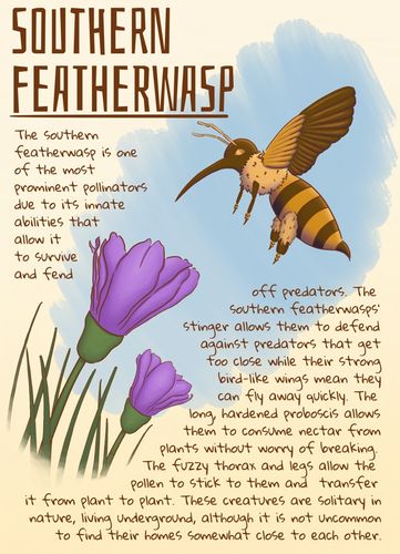 Southern Featherwasp, 2026, digital