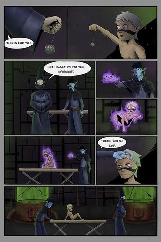 Nullborn Page 3, 2026, Digital illustration of page three of Nullborn, 6 x 9 in.