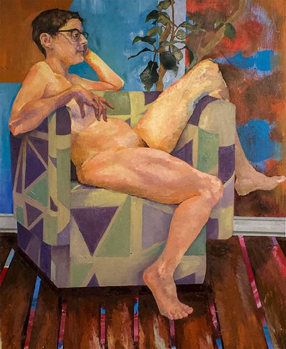 Kate Anna Flora, 2026, oil on panel, 48 x 60 in.