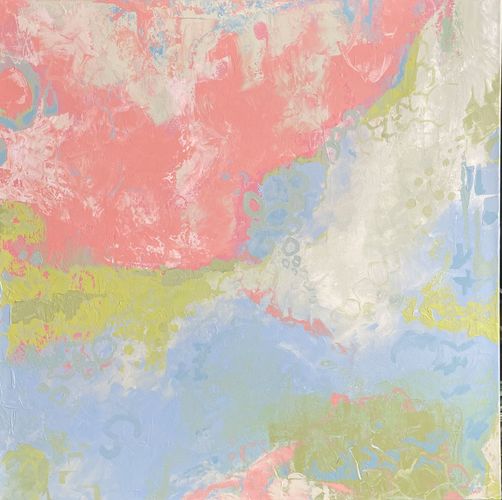 Cocktails at the Breakers, 2026, acrylic on stretched canvas, 36 x 36 x 1.5 in.