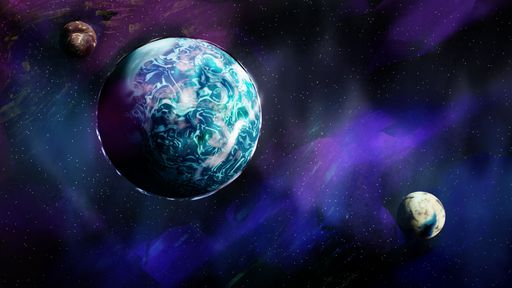 Lernae and its moons (Doto and Sinopoe), Digital