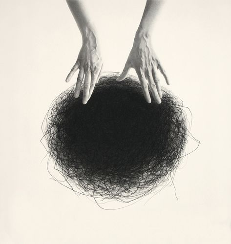 Elena Peteva: Turmoil and Silence, Charcoal on paper, 2019, 30 x 28 in.