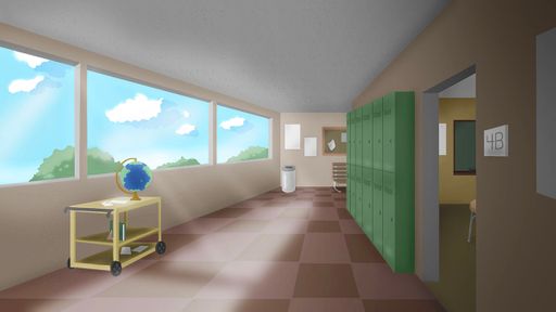 School Hallway