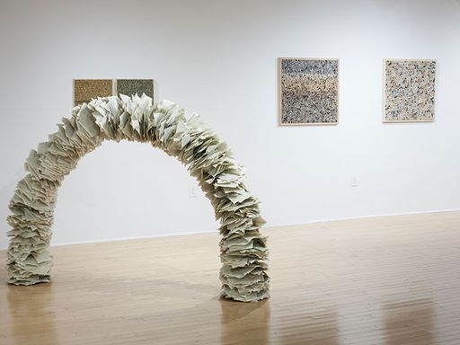 Wendy 2017 Wendy Wahl: ConTexts Paper in 2D and 3D, 2015 (gallery space)