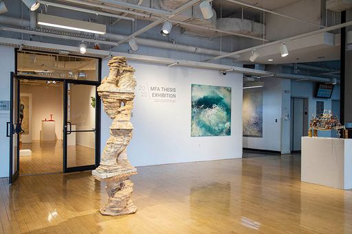 Installation view of the MFA Thesis Exhibition