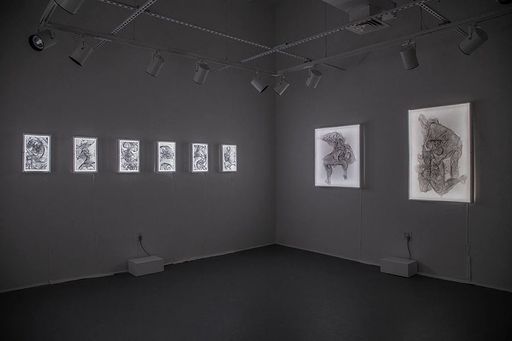 Installation view of the MFA Thesis Exhibition
