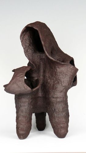Untitled 621, 2021, hand-built ceramic, 12.5 x 11.5 x 16.5 inches