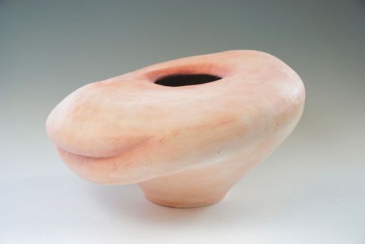 On the Mend (detail), 2022, ceramic, silicone, medical sutures. approx. 35”x24”x24”