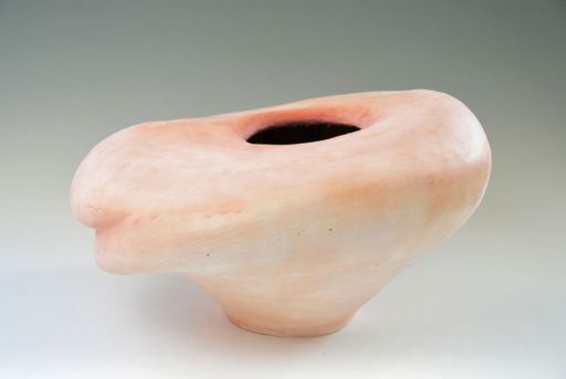 On the Mend (detail), 2022, ceramic, silicone, medical sutures. approx. 35”x24”x24”