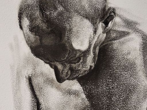 Nothing Lasts Forever (detail), 2023, charcoal on paper